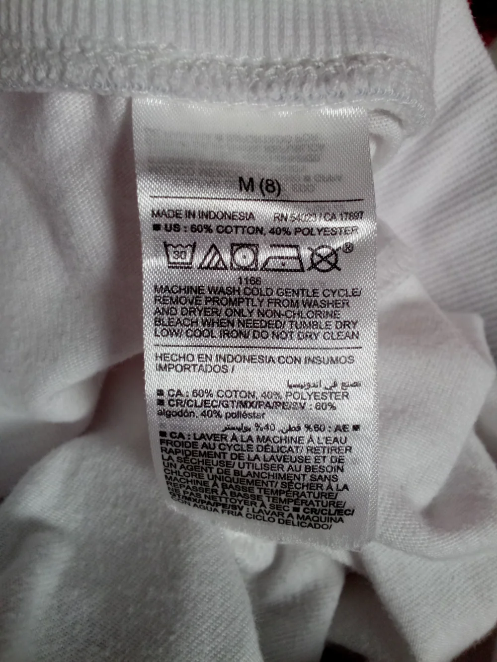 Old Navy White Skort with Navy & Pink Waistband